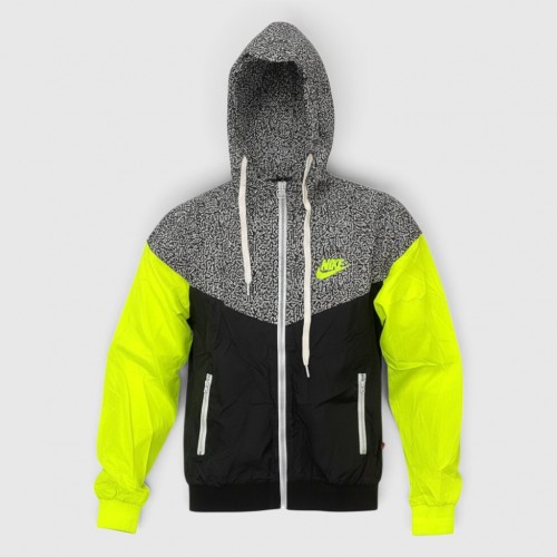 Nike Vintage Αντιανεμικό Τζάκετ Μαύρο Neon Yellow /pre owned